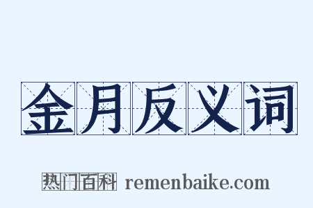 金月反义词是什么意思的图片